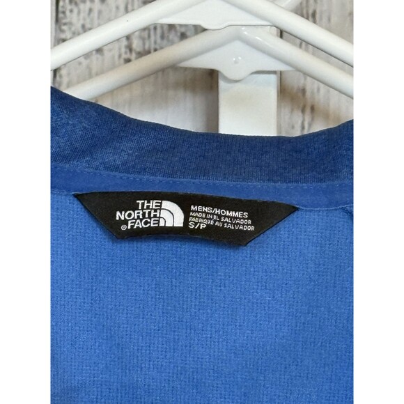 The North Face Men’s Small Canyon Flats Fleece Jacket Blue Heather Full Zip - Picture 2 of 6
